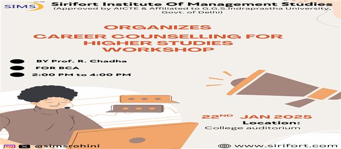 Workshop on Career Counselling for Higher Studies